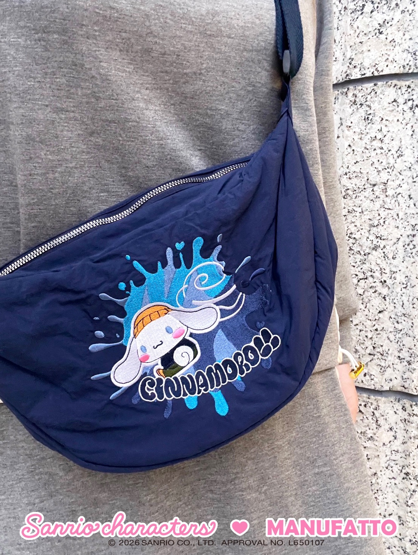 【⭐訂購⭐】 🇯🇵日本直送 🌀#SanrioCharacters 刺繡圓形單肩包［5款選］🌀[EKJD-0260][260311]