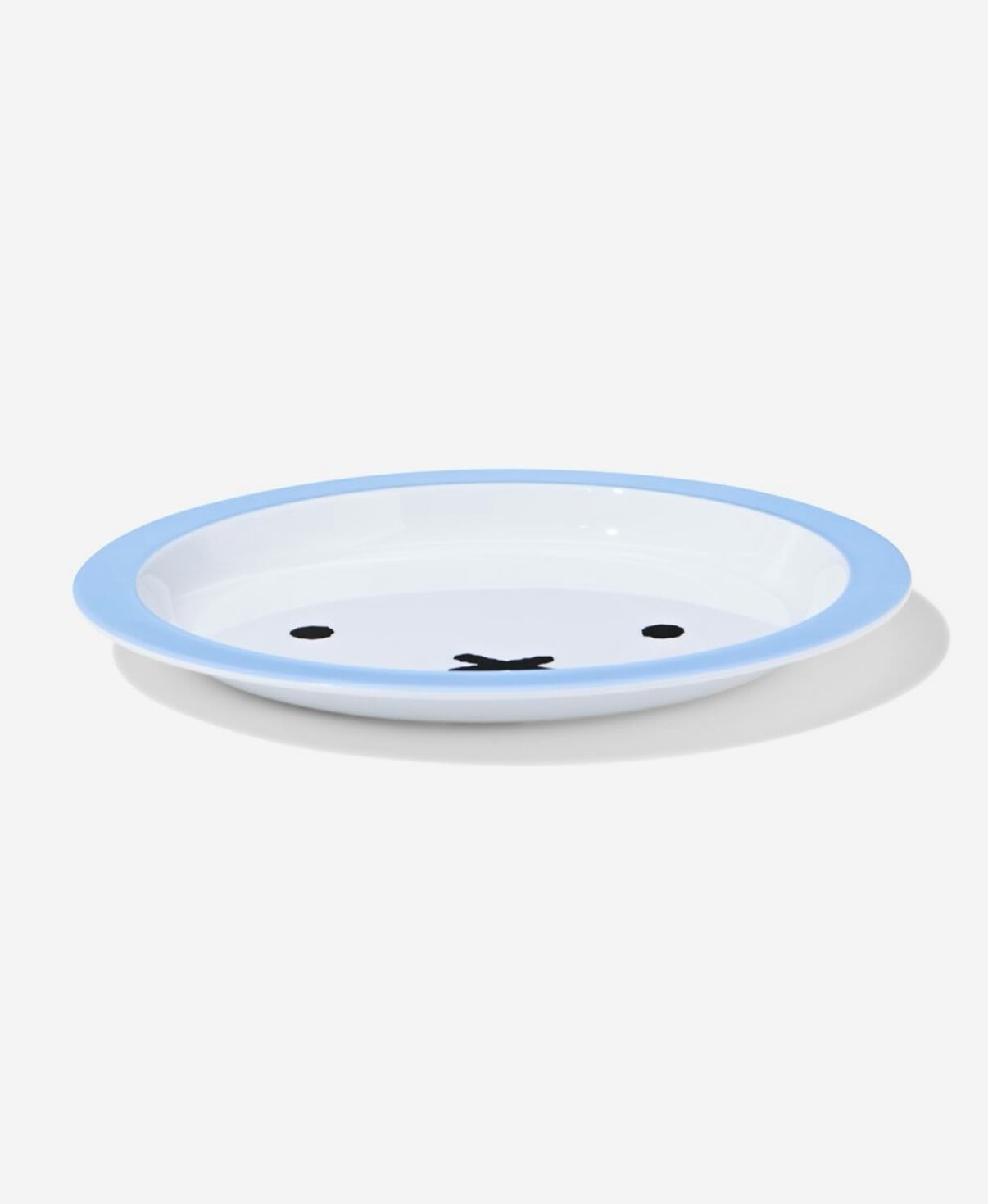 Miffy plastic plate (blue)