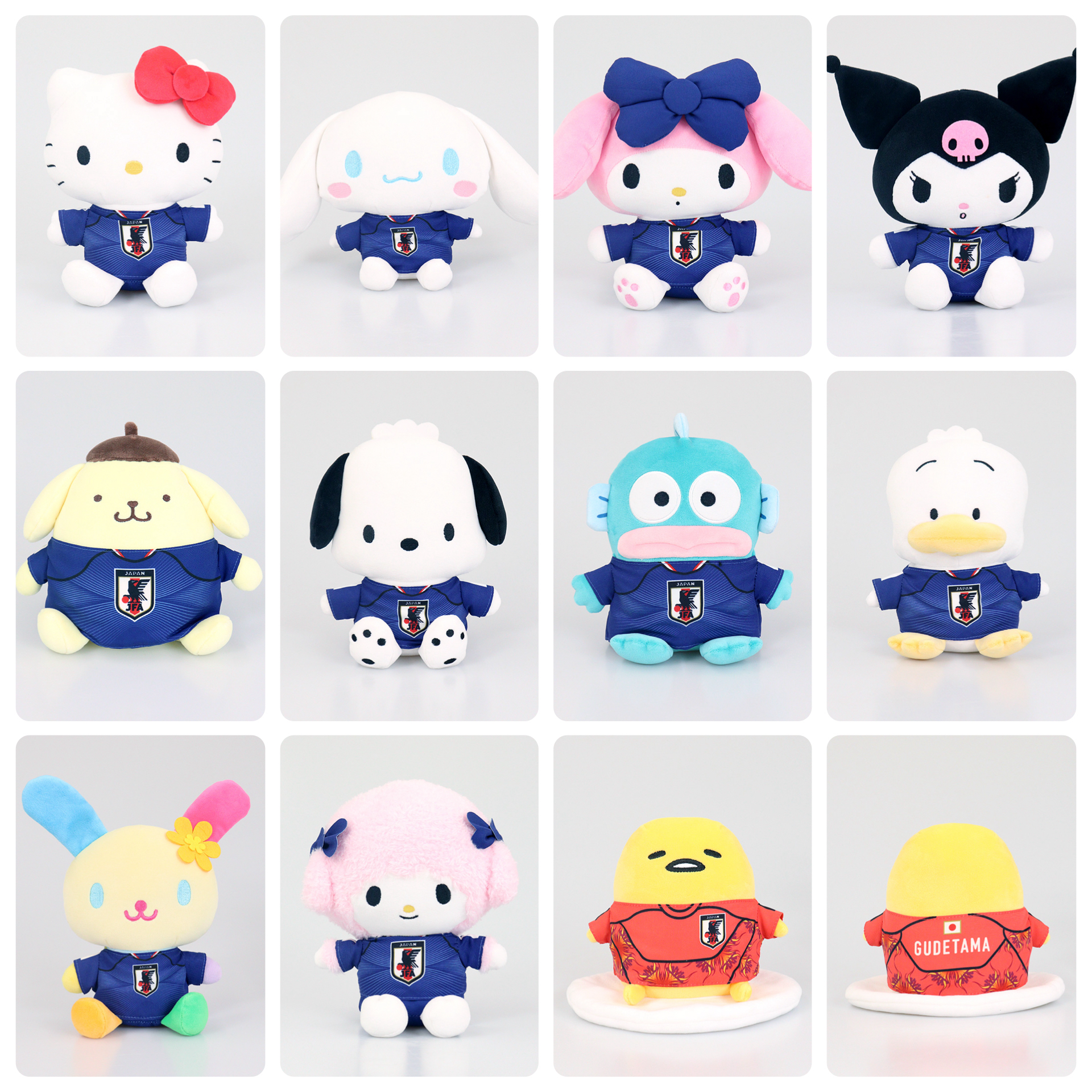 日本預訂📍日本Sanrio x 日本國家足球隊造型系列 - 公仔 2026年8月下旬出貨