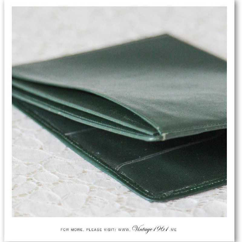 Green Leather Letter/Passport Case (EV269)