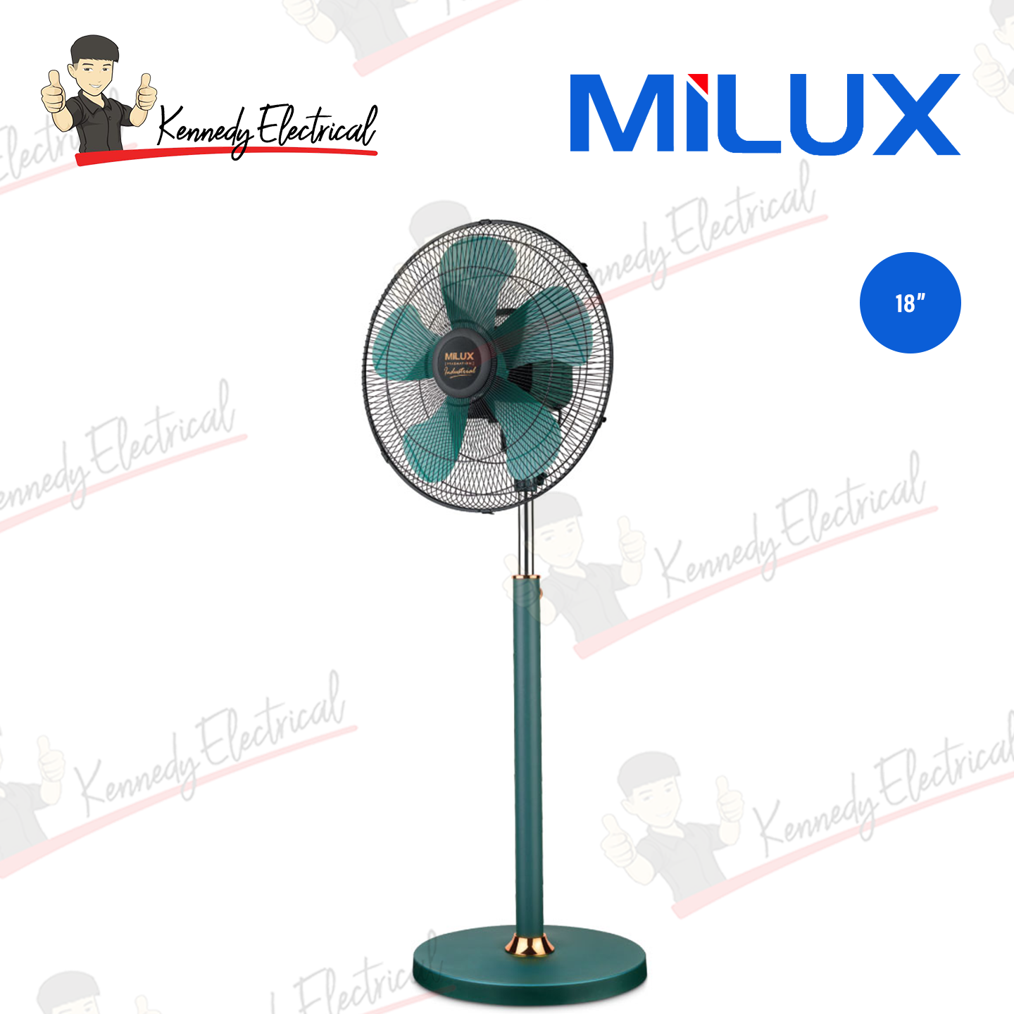 Milux 18" 103W 5-Blade Turbo Stand Fan (MISF-1811)