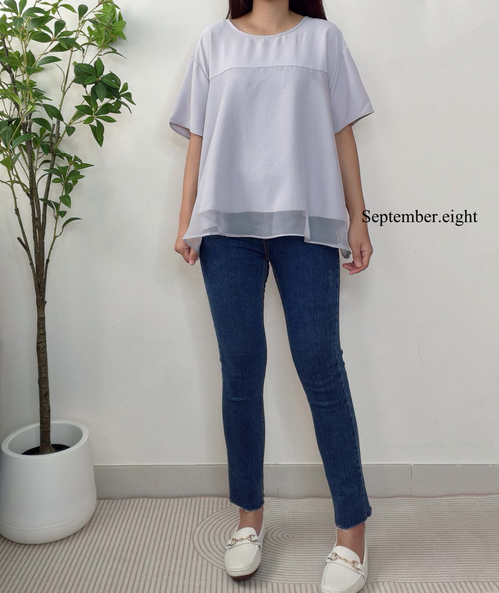 網紗A cut top