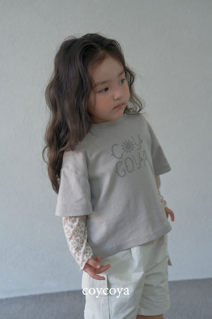 🌸預訂 韓國直送🌸🇰🇷COYCOYA兩色標誌印花寬鬆短袖T恤