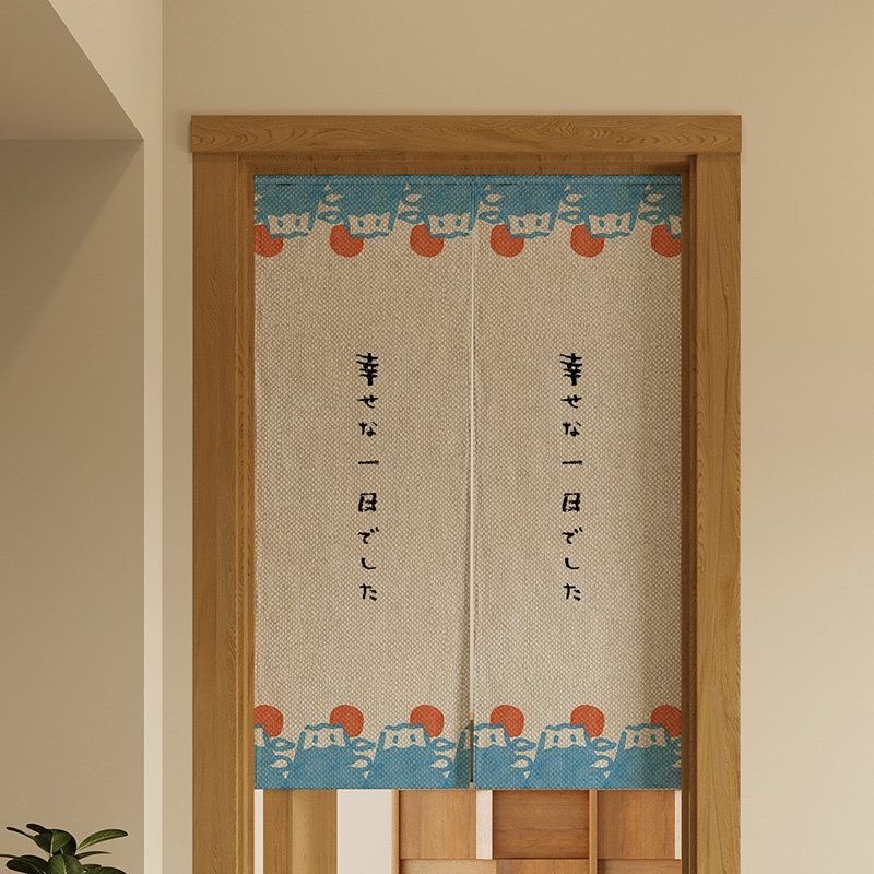 日式和風棉麻門簾