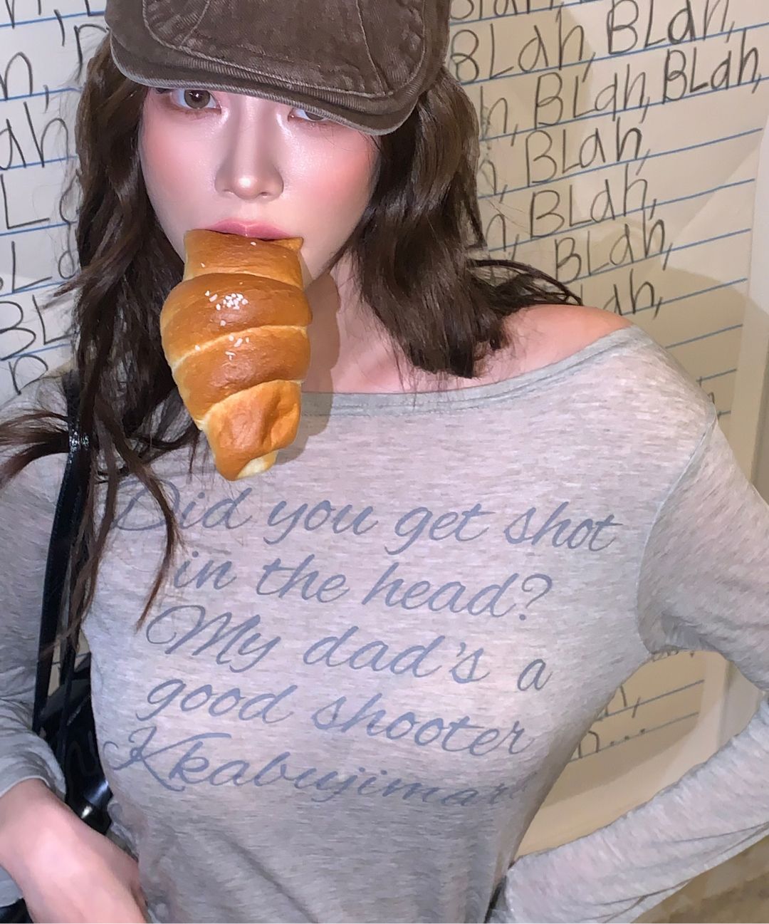 🇰🇷訂購｜Gila Archive｜LETTERING SHEER LONG SLEEVE 3色 