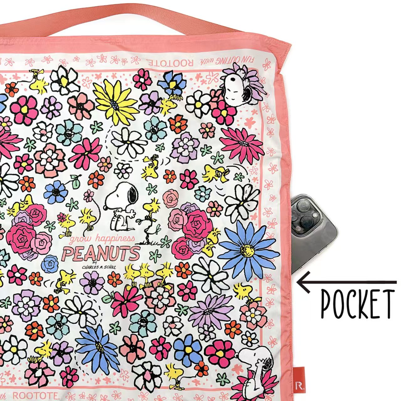 日本直送 Rootote tablo x Snoopy 圍巾 tote bag ｜一包兩用！ 