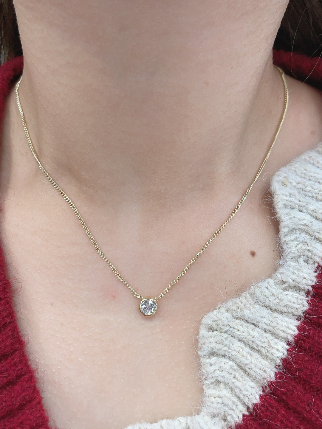 18K Diamond Necklace 