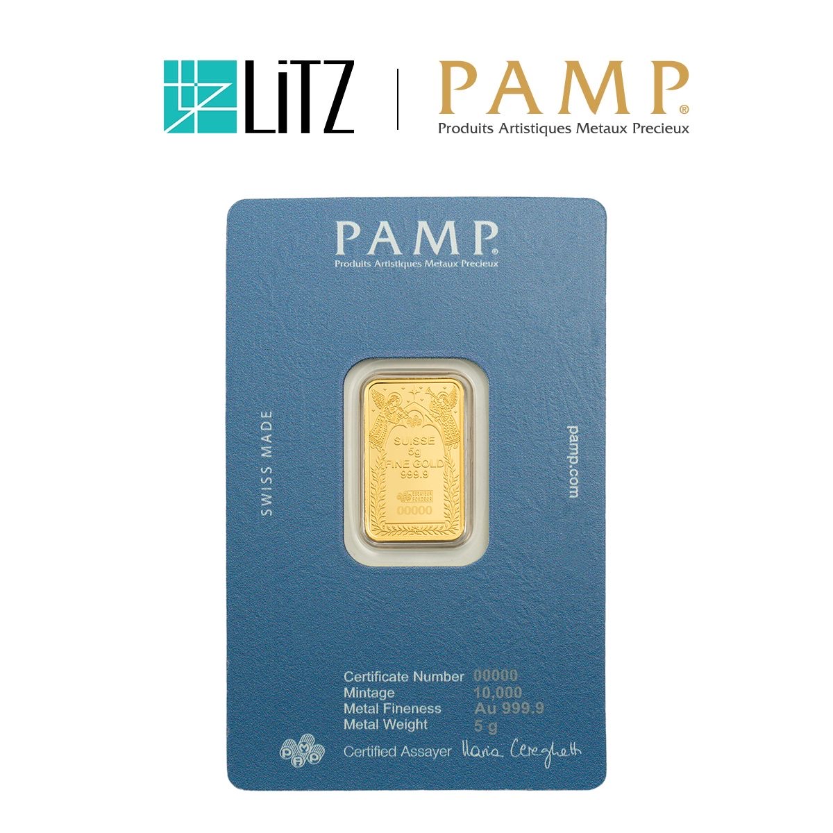 [5 gram] LITZ PAMP The Nativity Limited Edition Gold Bar (999.9) PG088