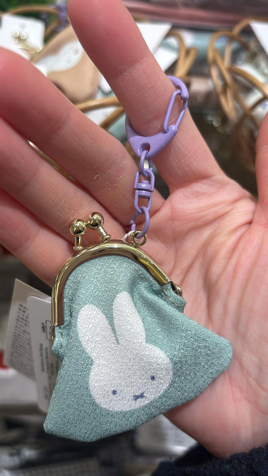 MIFFY 和風 MINI 口金包 藍色