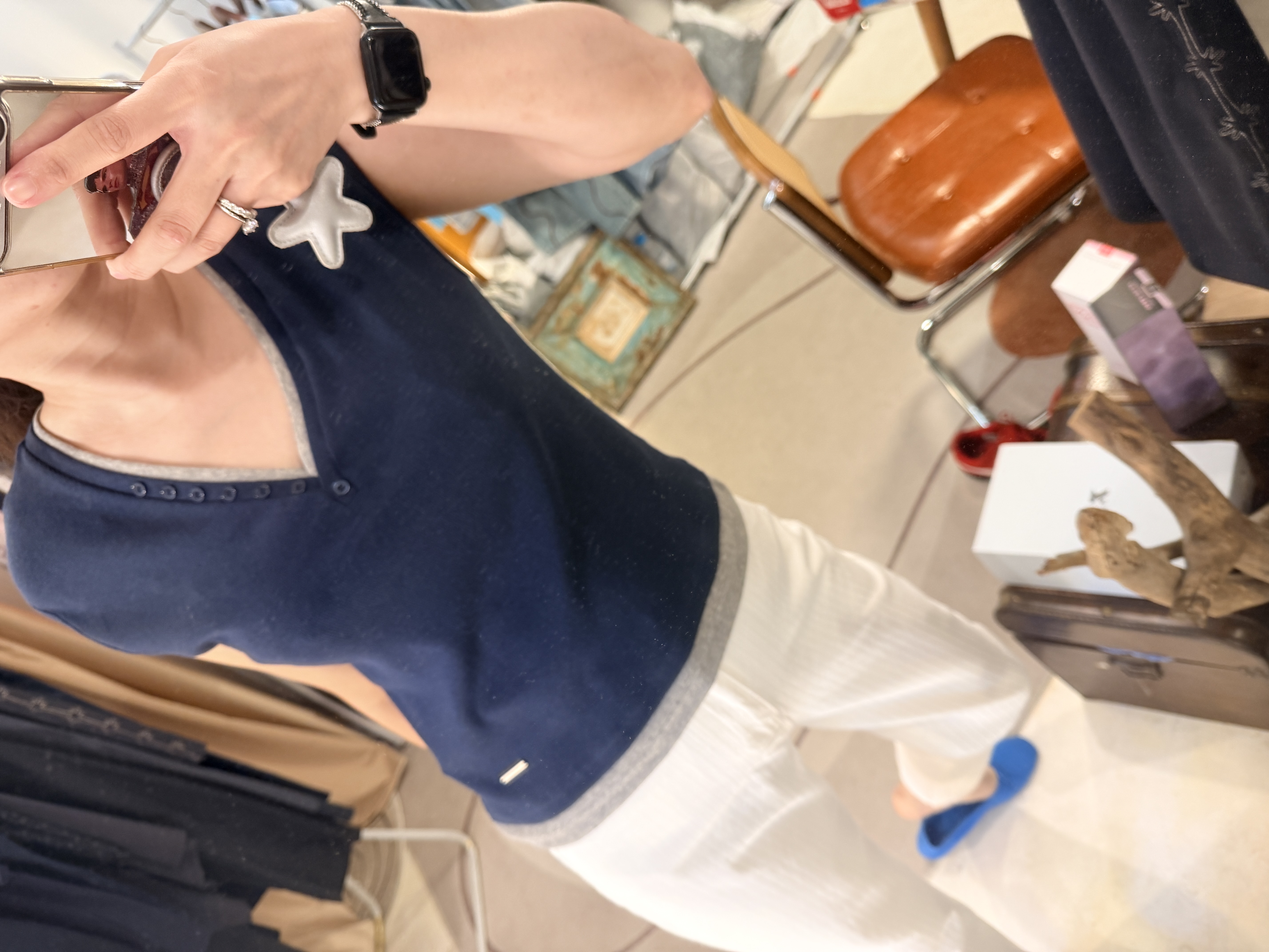 Deep V cotton vest