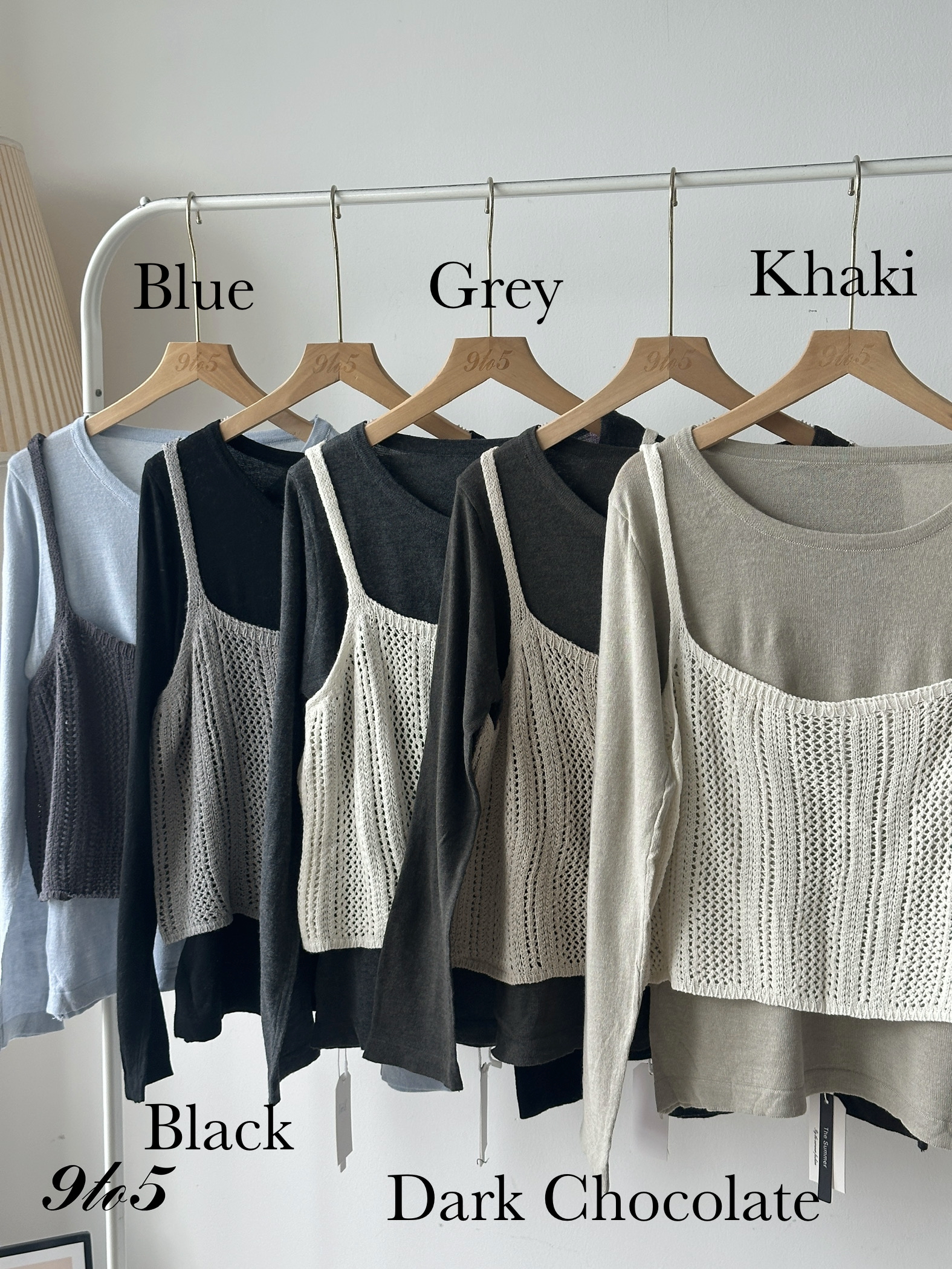 T4099 Two-Piece Knit Top - 5 Colors 