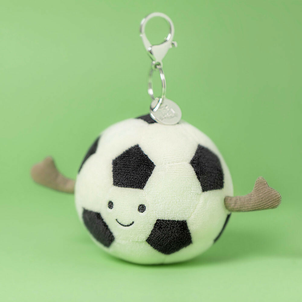 JELLYCAT Amuseables Sports Football Bag Charm 足球鎖匙扣