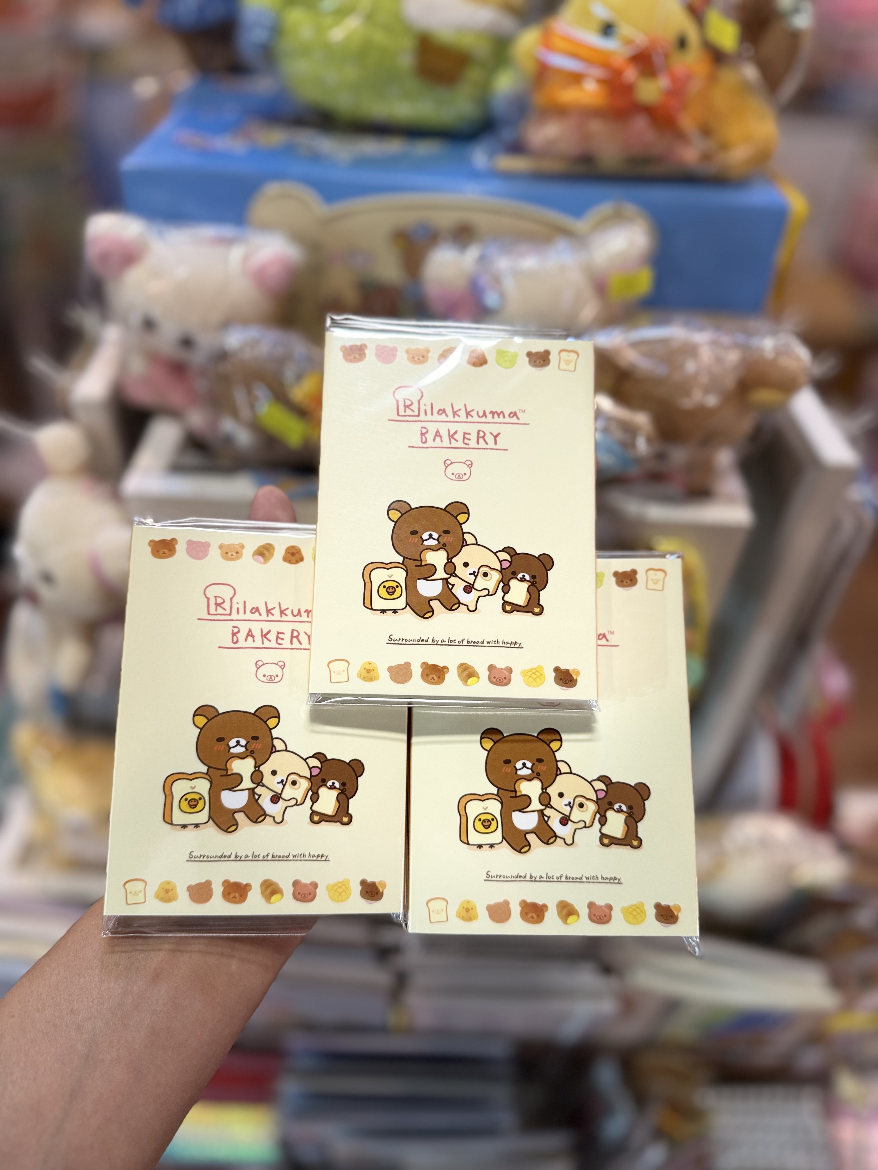 《現貨》全新Rilakkuma麪包造型memo