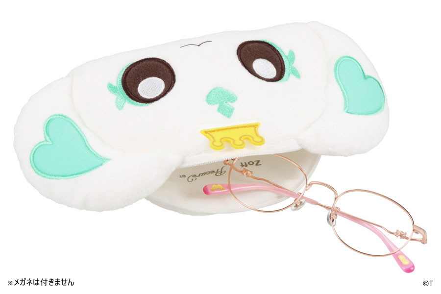 Zoff 光之美少女 PreCure Max Heart 毛毛公仔眼鏡收納包 #P-PCG1052 [Zoff] (PRE-ORDER) [2026/11]