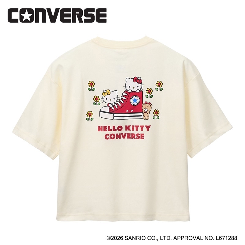 🎀【預訂】CONVERSE × Kitty Back Print T- shirt Ivory
