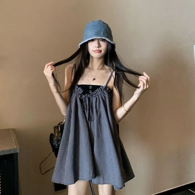 ST530抹胸抽绳吊带两件套