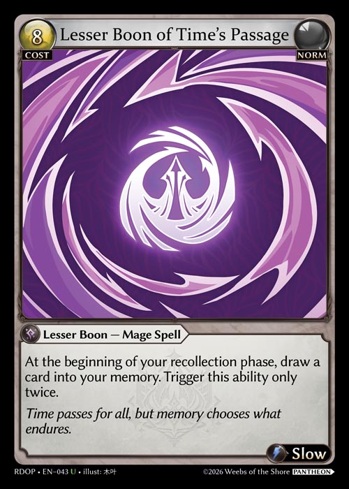 Lesser Boon of Time’s Passage / RDOP-043 (U)