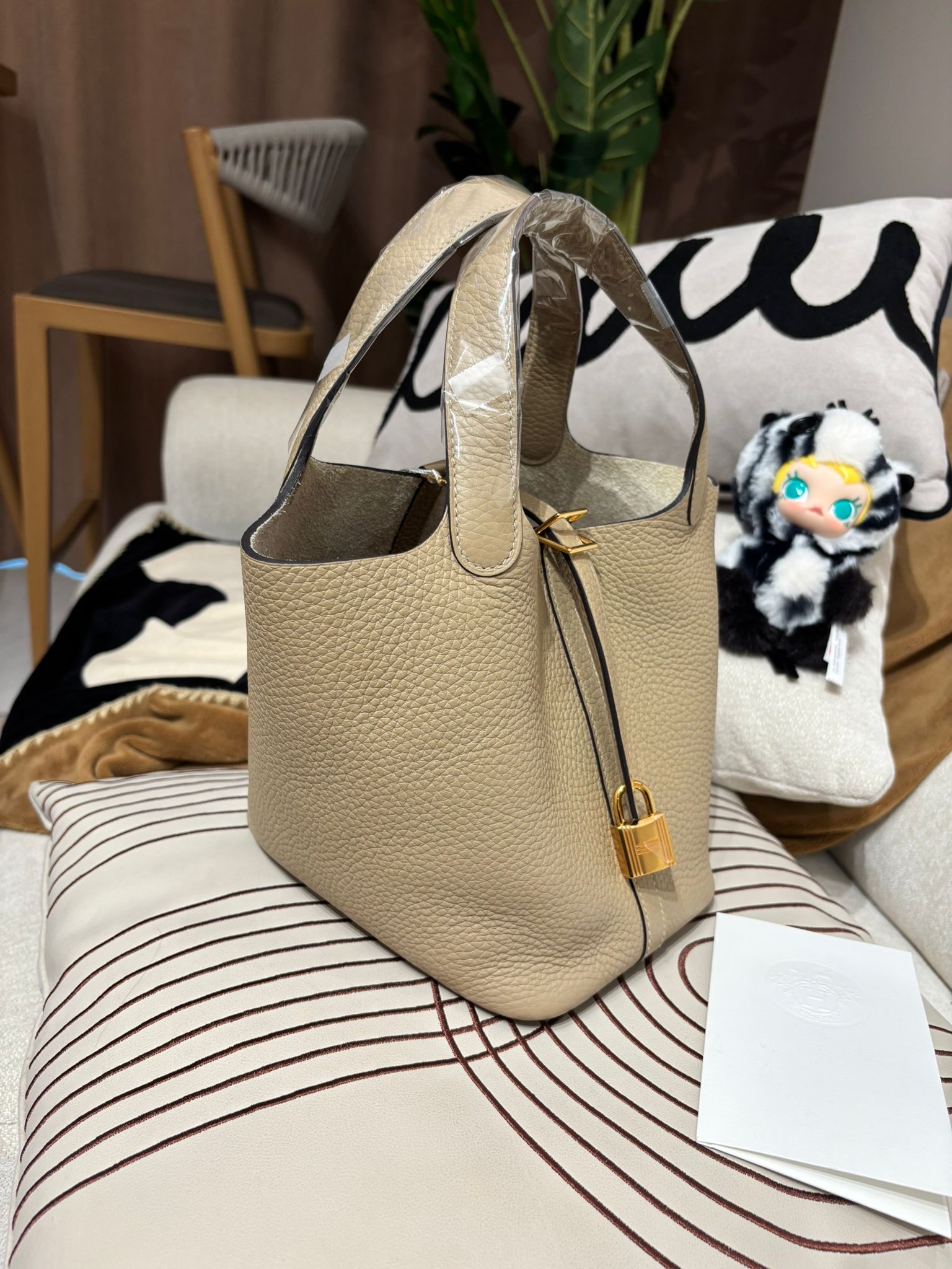 Hermes Picotin 18 Stamp U S2 風衣灰金扣 100%Authentic, 99%New ✅香港專門店收據✅Key Lock ✅Dust bag✅Box