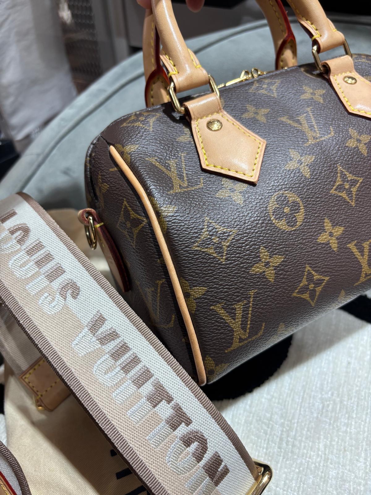 LV Speedy 20 Bandouliere Monogram M46234 100%Authentic, 95%New ✅key lock ✅Dust bag