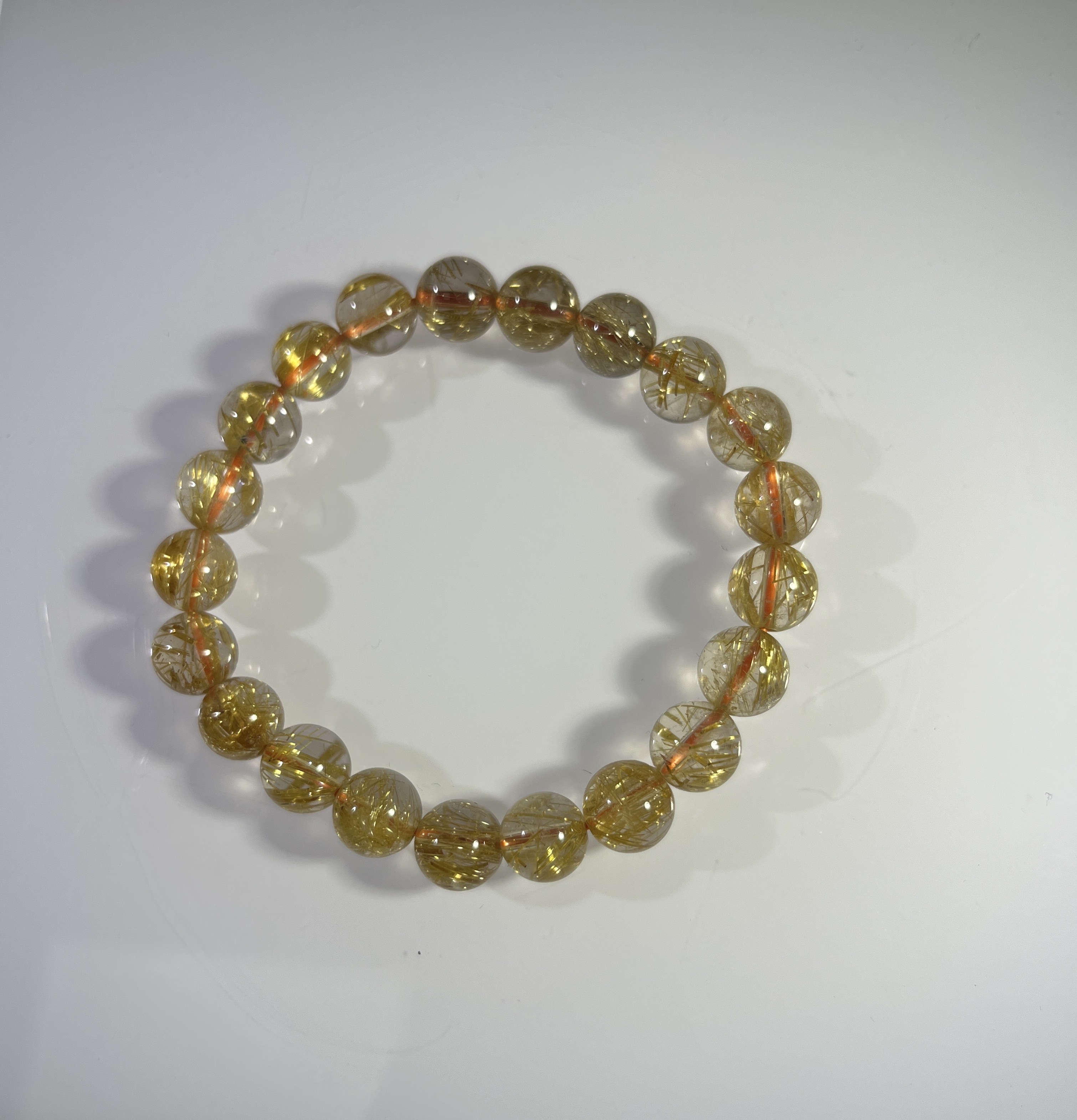 高品質冰透體金鈦晶 9mm