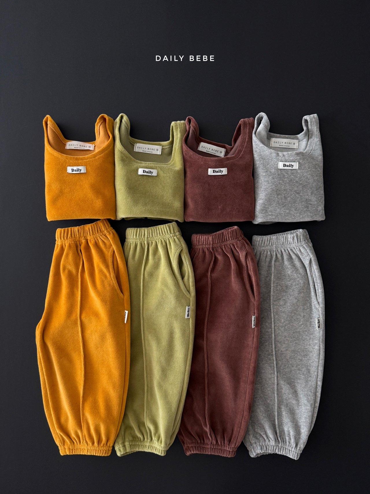 Dailybebe | Velour Matching Set