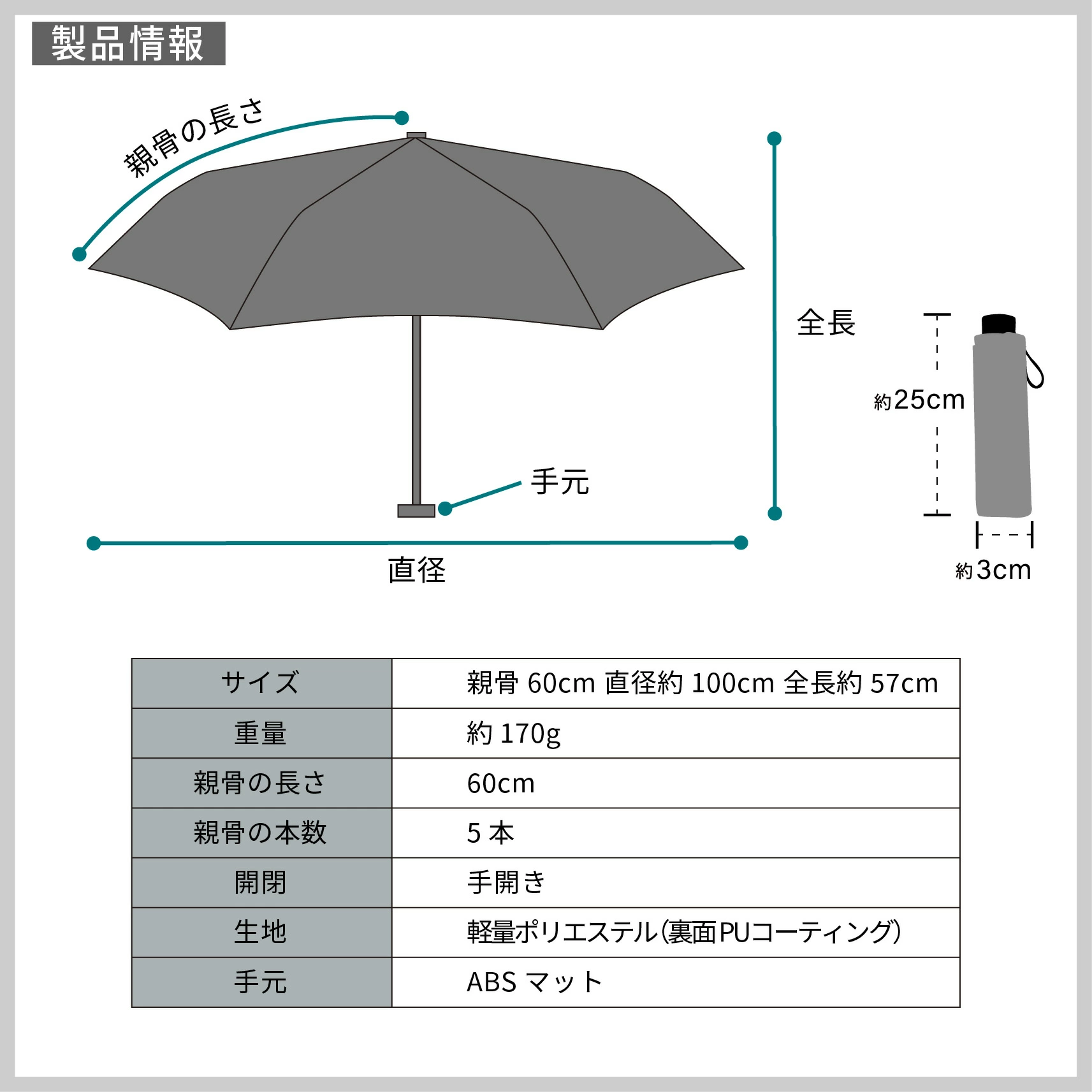 晴雨兩用！日本直送 超輕量防 UV  Air Plus 縮骨遮｜50cm & 60cm 