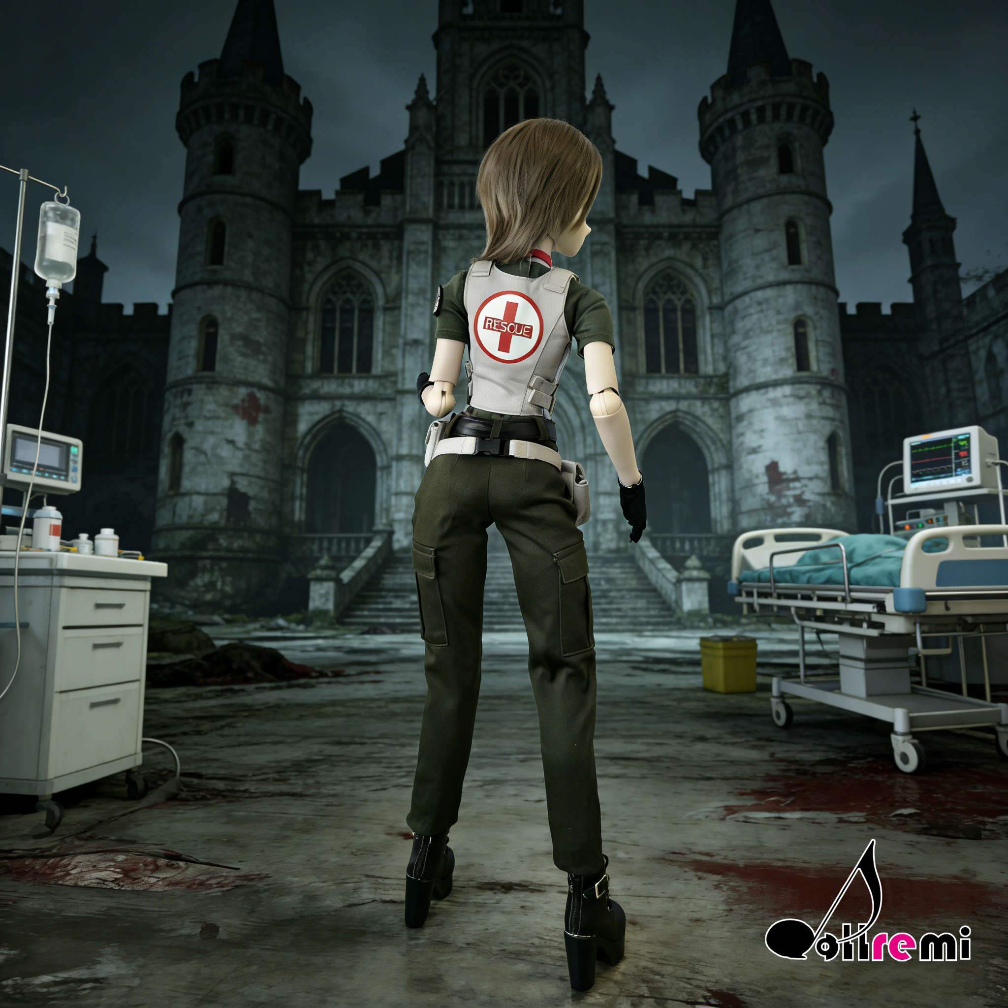 【dollremi】(DD0920) COS Resident Evil : Biohazard - Rebecca Chamber 生化危機 - 瑞貝卡·查姆博斯 Standard S.T.A.R.S.2002 costume