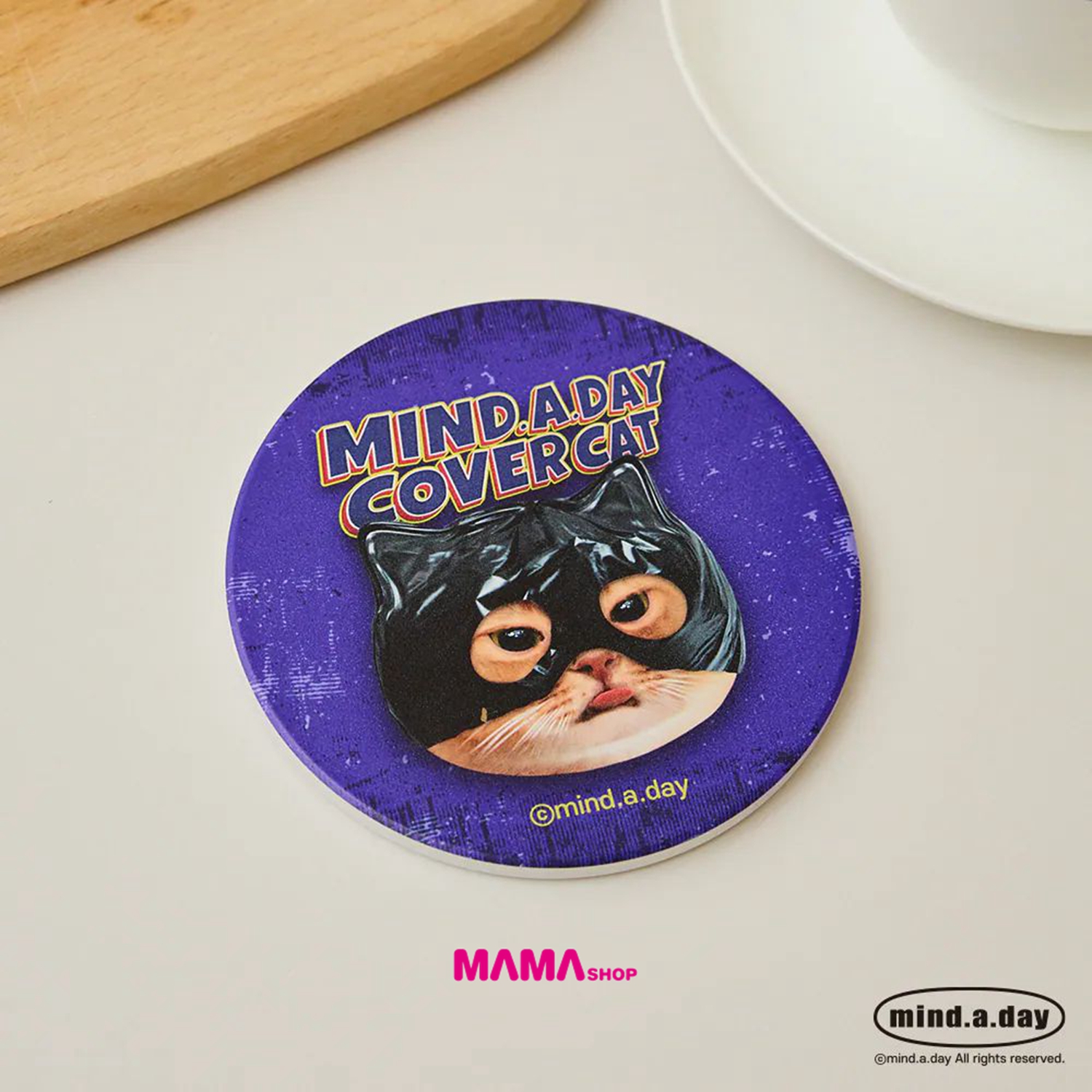 台灣直送MIND.A.DAY Covercat 陶瓷吸水杯墊