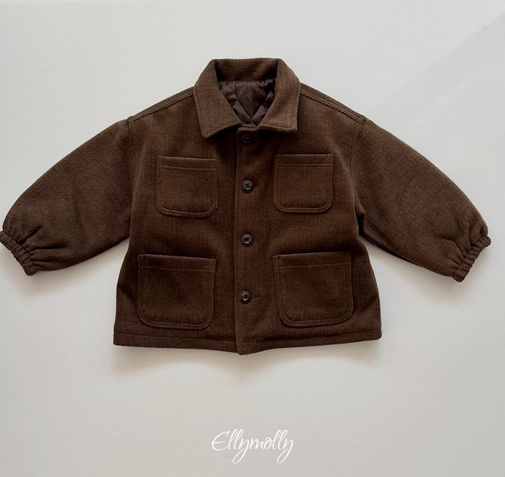 Ellymolly | Fluffy Wool Coat