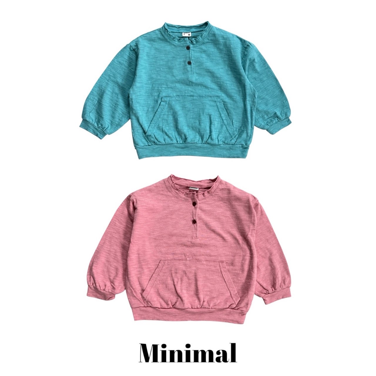 Mnm | Henley neck pocket T-shirt