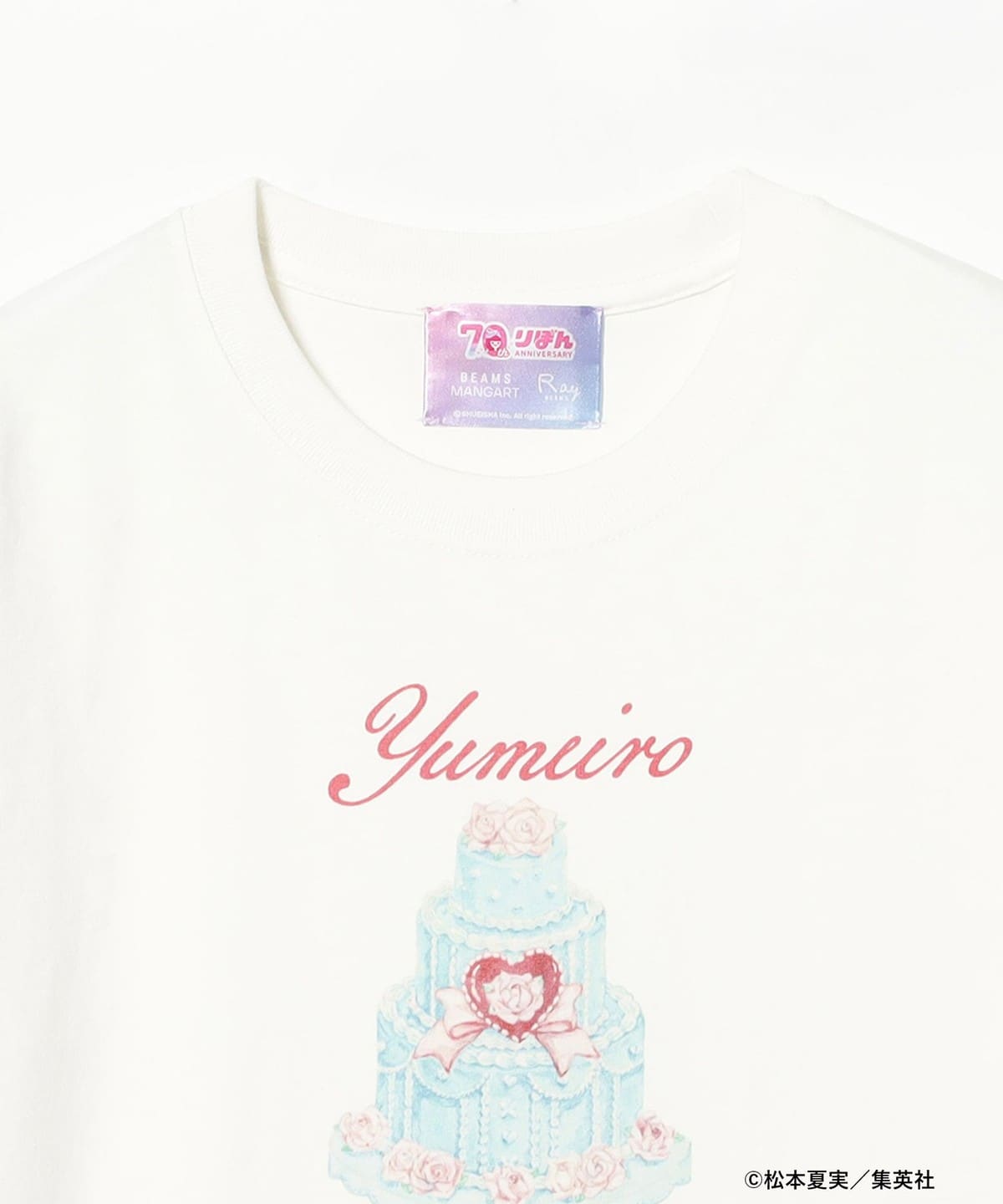 《Pre-Order》夢色蛋糕師 Cake Tee｜Ribbonりぼん 70周年 × BEAMS MANGART × Ray BEAMS (26177-P）