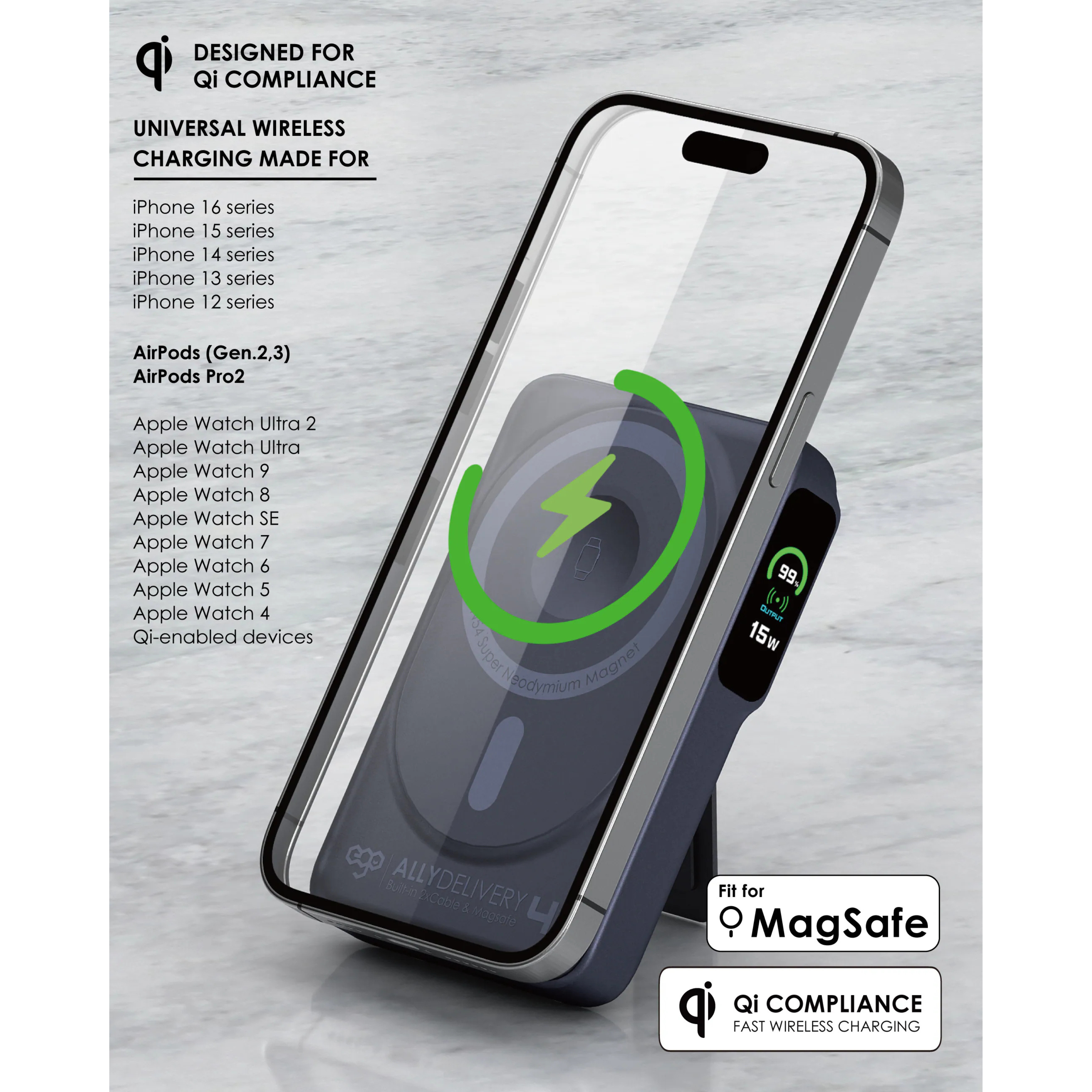 EGO AllyDelivery 4 @3C認證版.Magsafe 10000mAh 6in1 移動電源