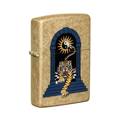 Zippo 老虎紋身 Tiger Tattoo Design 防風打火機 原裝行貨 美國製造 48613 美版   Brass Metal Windproof Refillable
