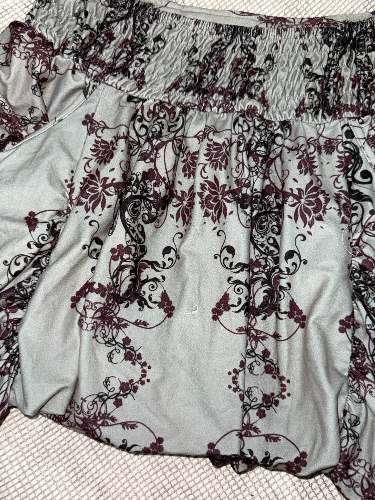 Dark Fairycore Grunge Flared Mini Skirt