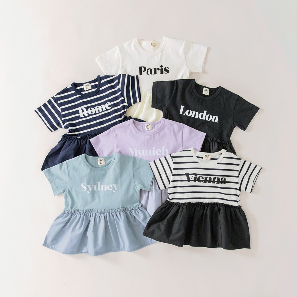 🆕【⭐訂購⭐】🌀 🇯🇵 日本直送🇯🇵 拼布 荷葉邊下擺 短袖上衣［6款選］🌀[ELBA-0185][260326]