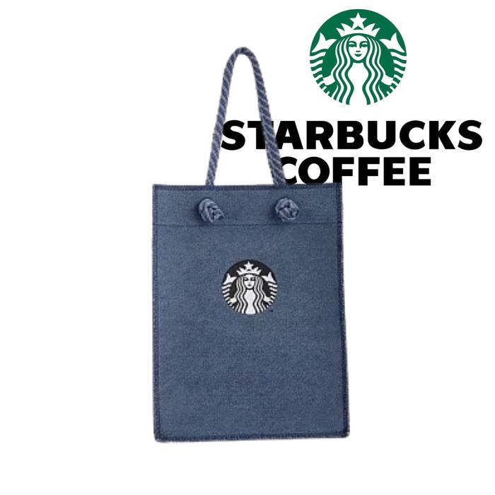 台灣直送 Starbucks棉繩丹寧女神提袋