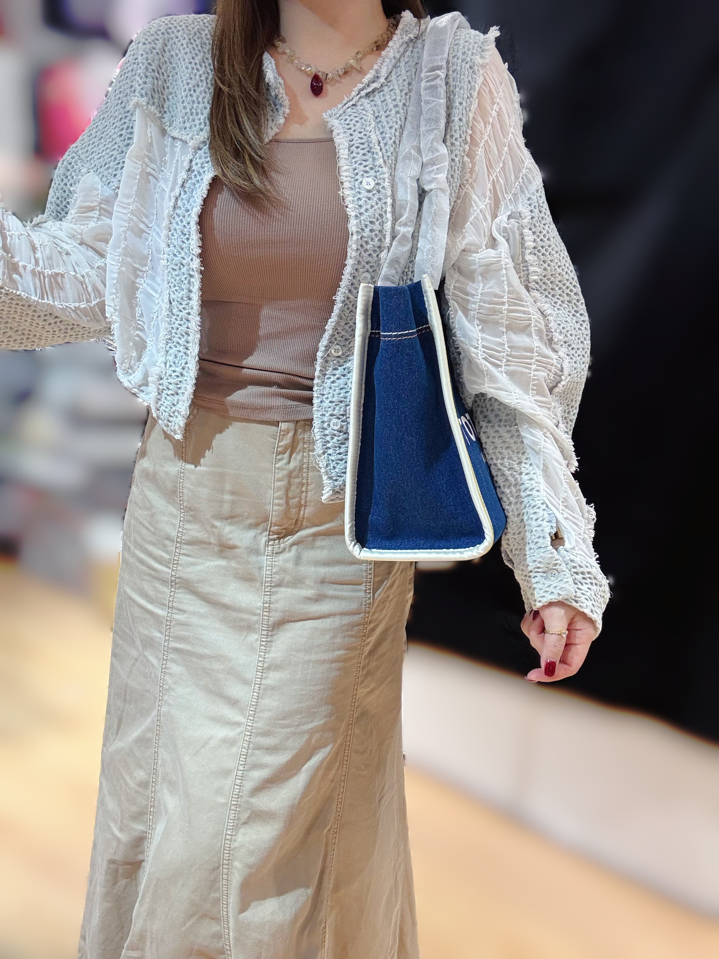 Marc jacobs chain tote M denim