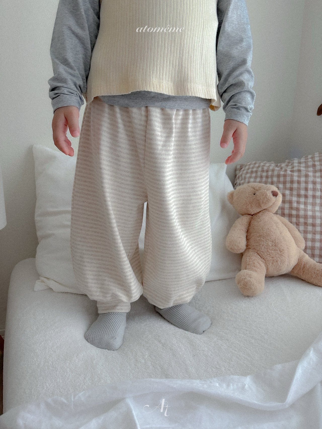 Atomeme | Bunny brown stripe pants