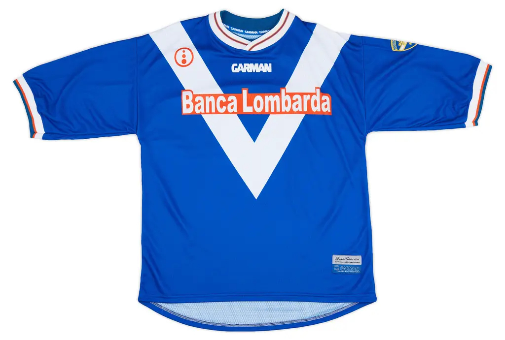 【傳奇終章：馬尾神話的最後藍調】💙 Garman Brescia 布雷西亞 x 巴治奧 2001-02 重製版主場球衣 (長短袖款)