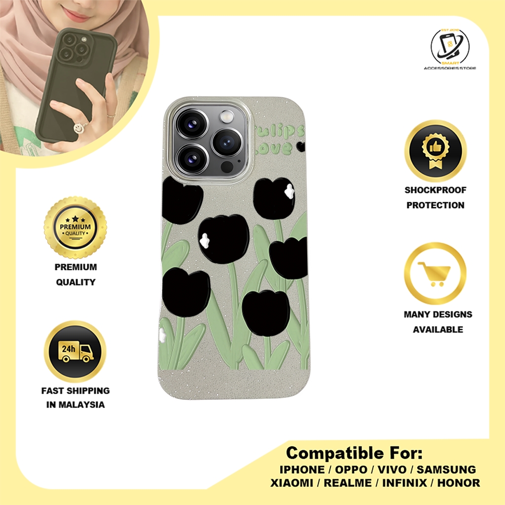 BLING CASE PHONE FOR IPHONE - DESIGN FLOWER R