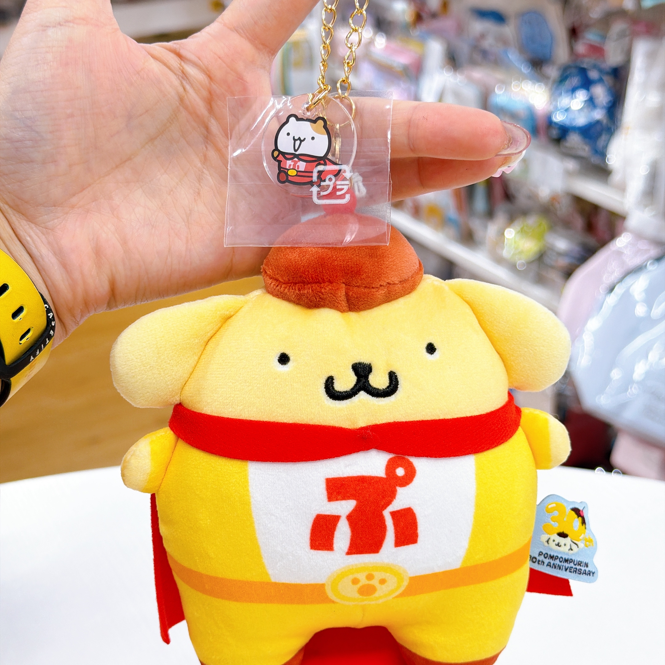 日本直送sanrio🍮布甸狗30周年扮超人公仔／掛飾