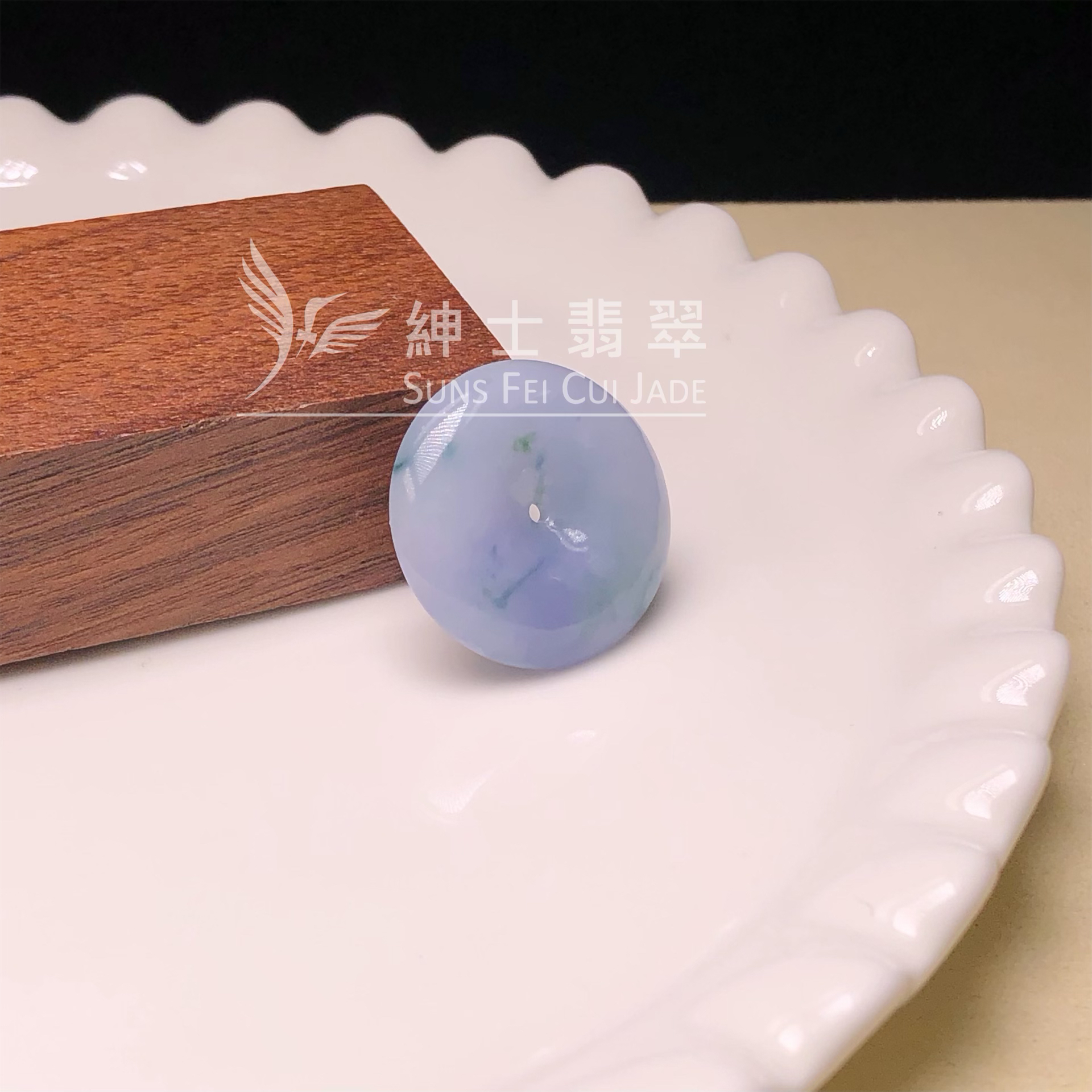 B08567 茄紫飄花平安扣