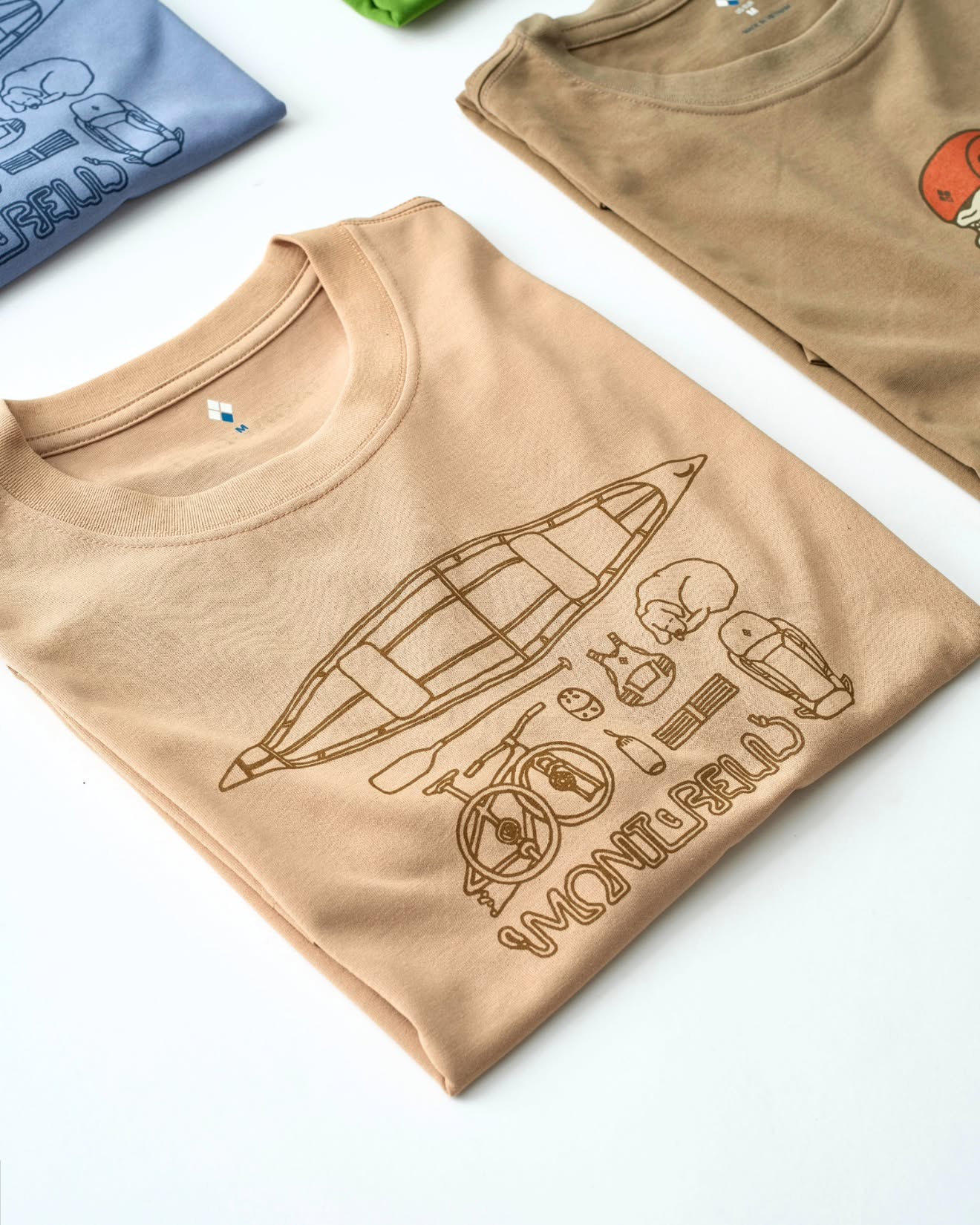 日本代購【 2026新款式 日本直送   montbell WICKRON 透氣 快乾 功能 T-Shirt  男女合穿  | mont-bell unisex print tee 】