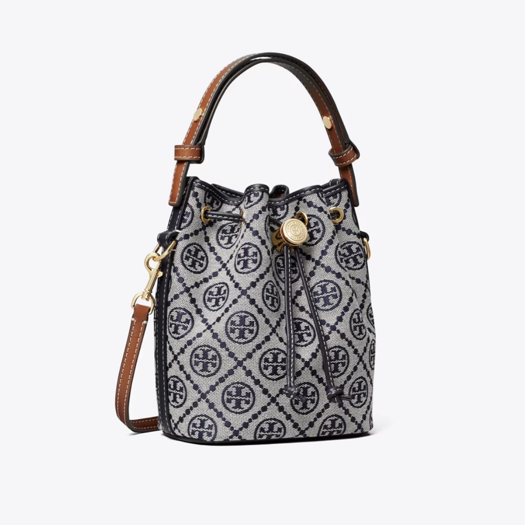 T MONOGRAM MINI BUCKET BAG