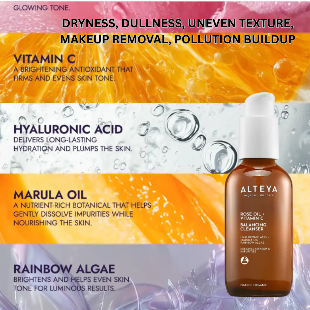 ALTEYA Vitamin C + Hyaluronic Acid Rose Water Hydro Toner 有機玫瑰彩虹藻保濕爽膚水120ml