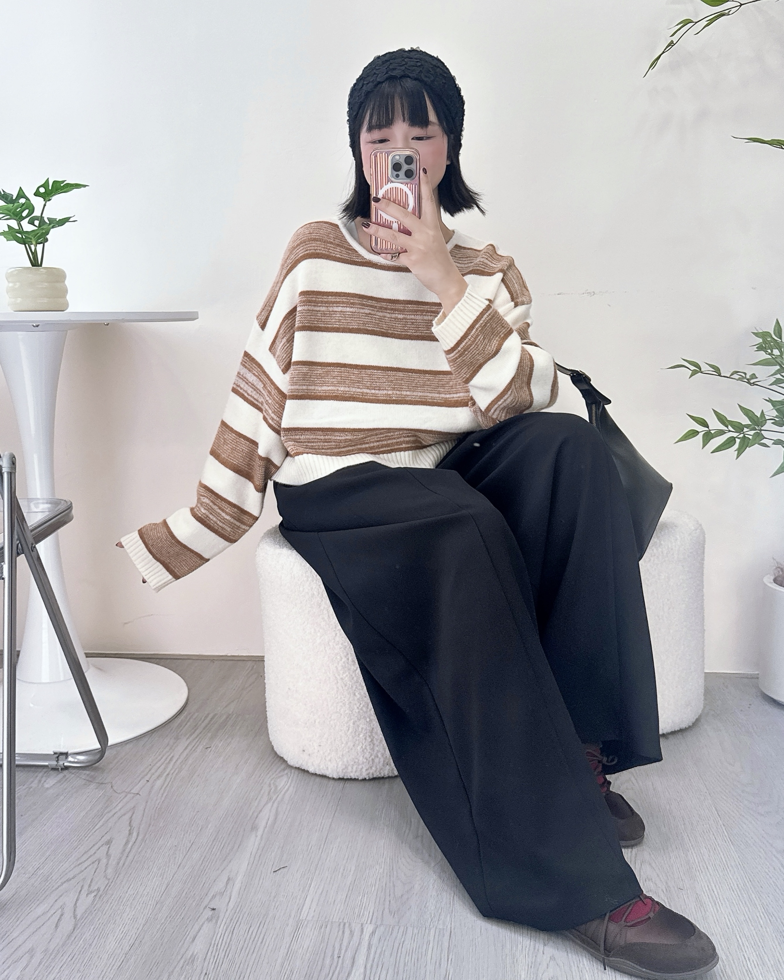 超顯瘦百搭慵懶西褲 2色