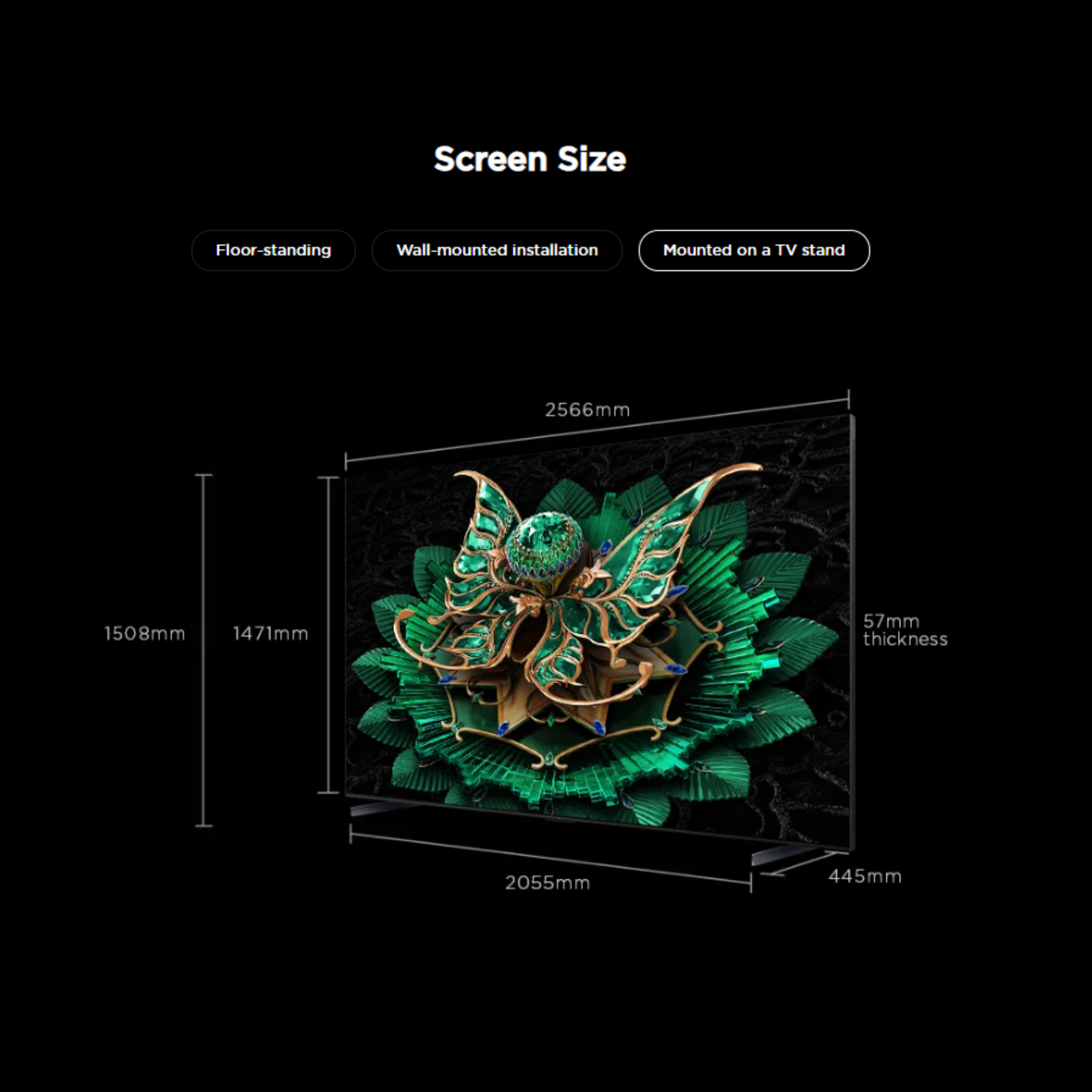 TCL 115" C7K Series Premium QD-Mini LED 4K Google TV (115C7K)