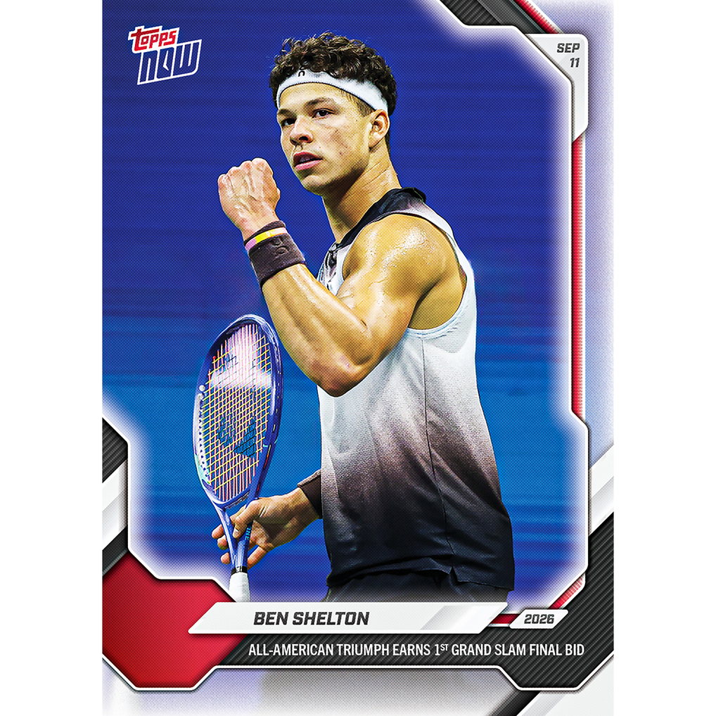 Ben Shelton - 2026 Topps NOW Tennis #21 首闖大滿貫決賽紀念卡【團購】