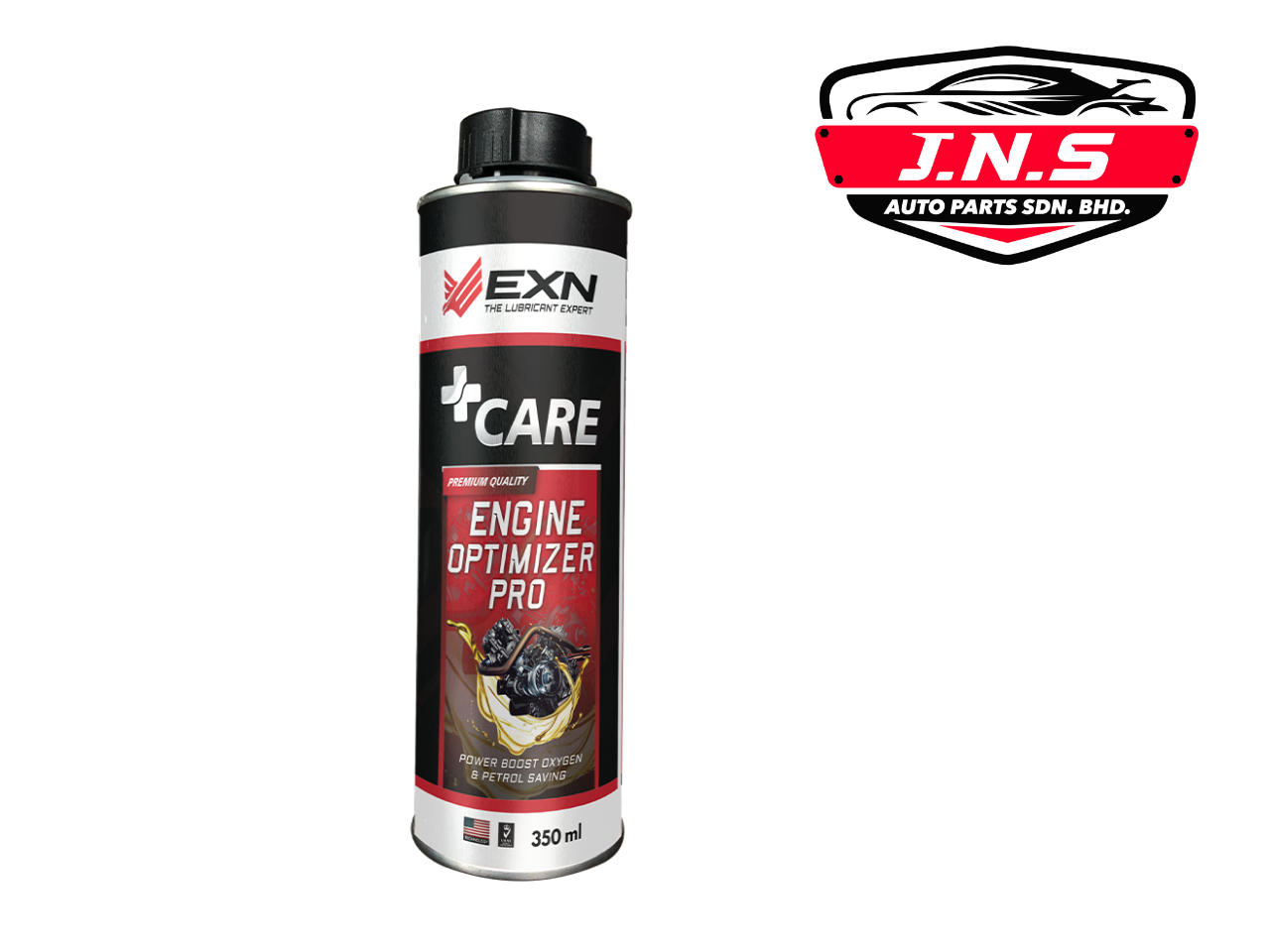 EXN +Care Engine Optimizer Pro 350ml Premium Quality Petrol Saving Engine Treatment