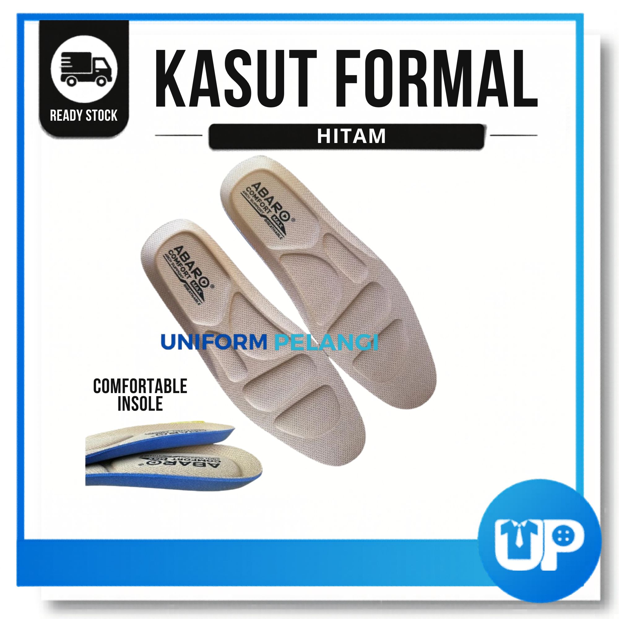 ABARO Kasut Formal Kulit Kasut Sarung Comfort Men Formal Shoes Kasut Formal Lelaki/Kasut Kulit/Kasut Sekolah